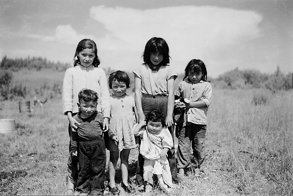 Children at South Indian Lake