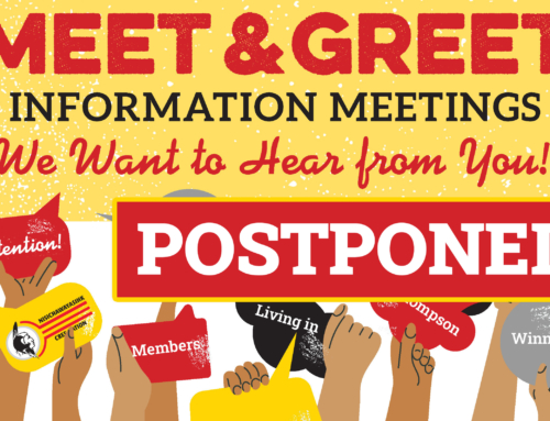Postponement of Meet and Greet Events