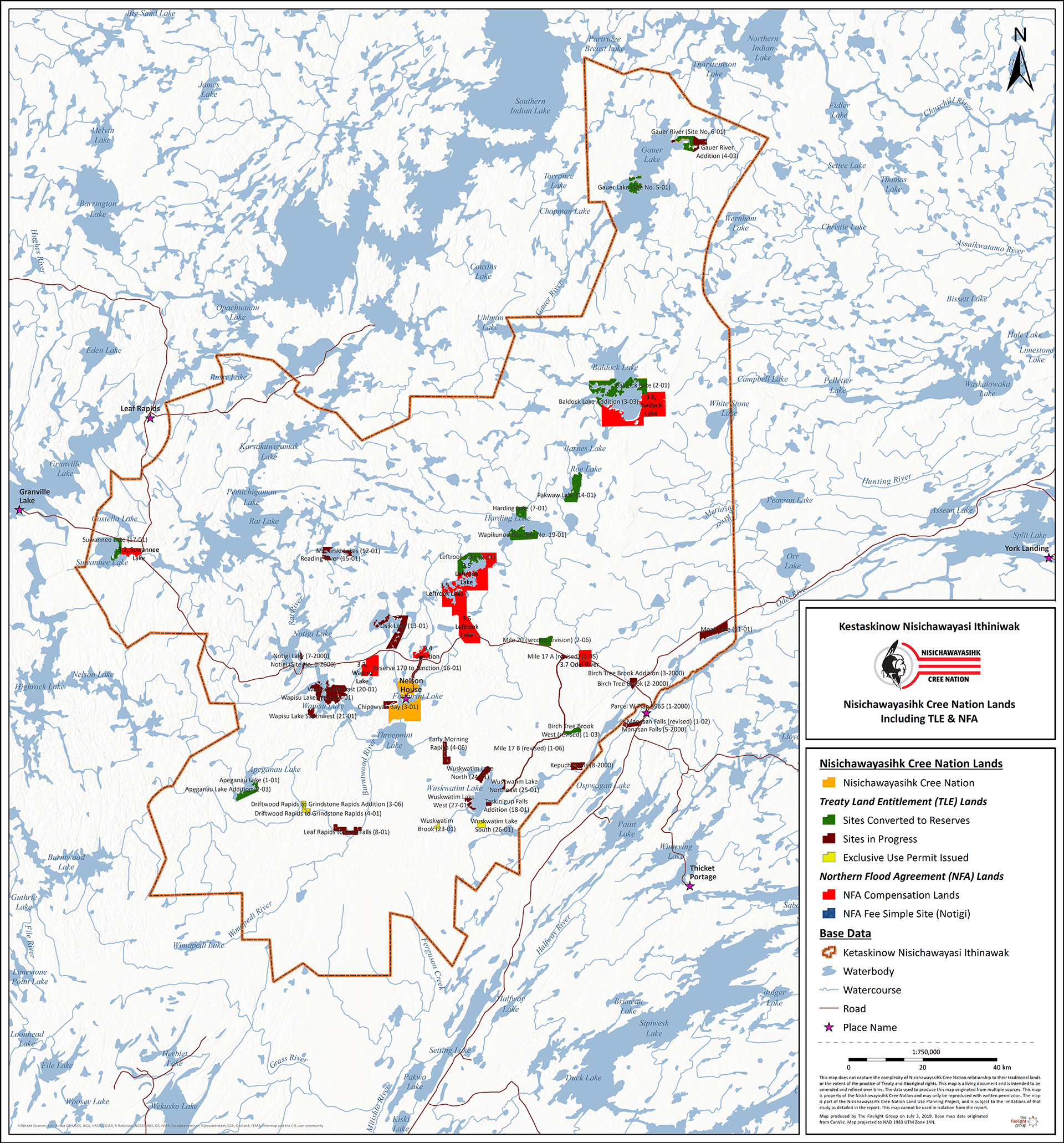 NCN-Rez-Lands-Map-July-2019 Reserve, TLE & NFA Lands within the RMA