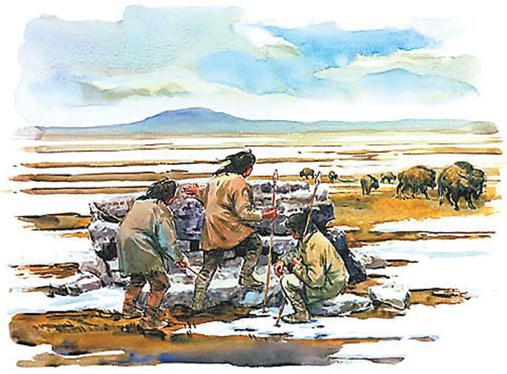 Paleo Indians Migrating South